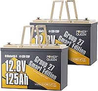 Vista 20 de Power Queen Batería LiFePO4 de 12 V 200 Ah de 2560 Wh, batería de litio RV de hasta 15000 ciclos profundos, energía de reserva para energía solar