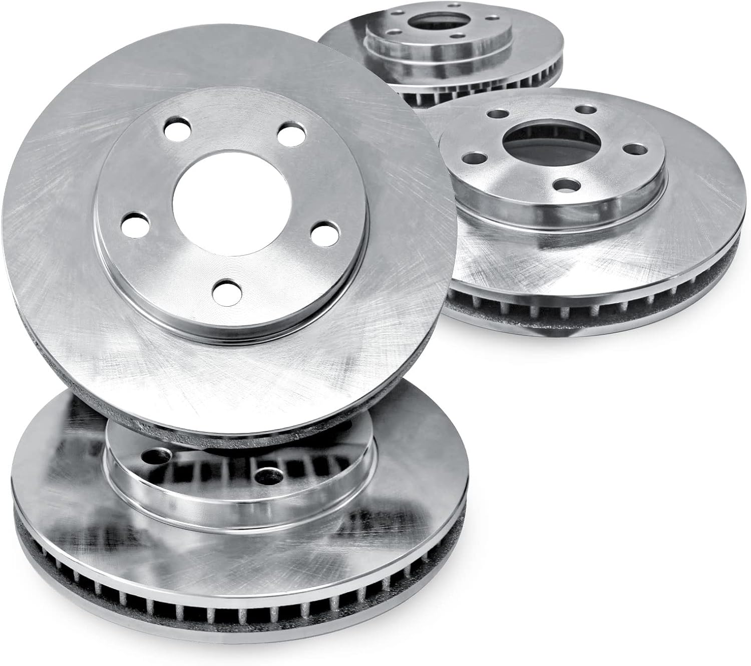 R1 Concepts Front and Rear Brake Rotors For 2008-2015 Scion xB| Blank Disc Brake Rotors| Brakes and Rotors