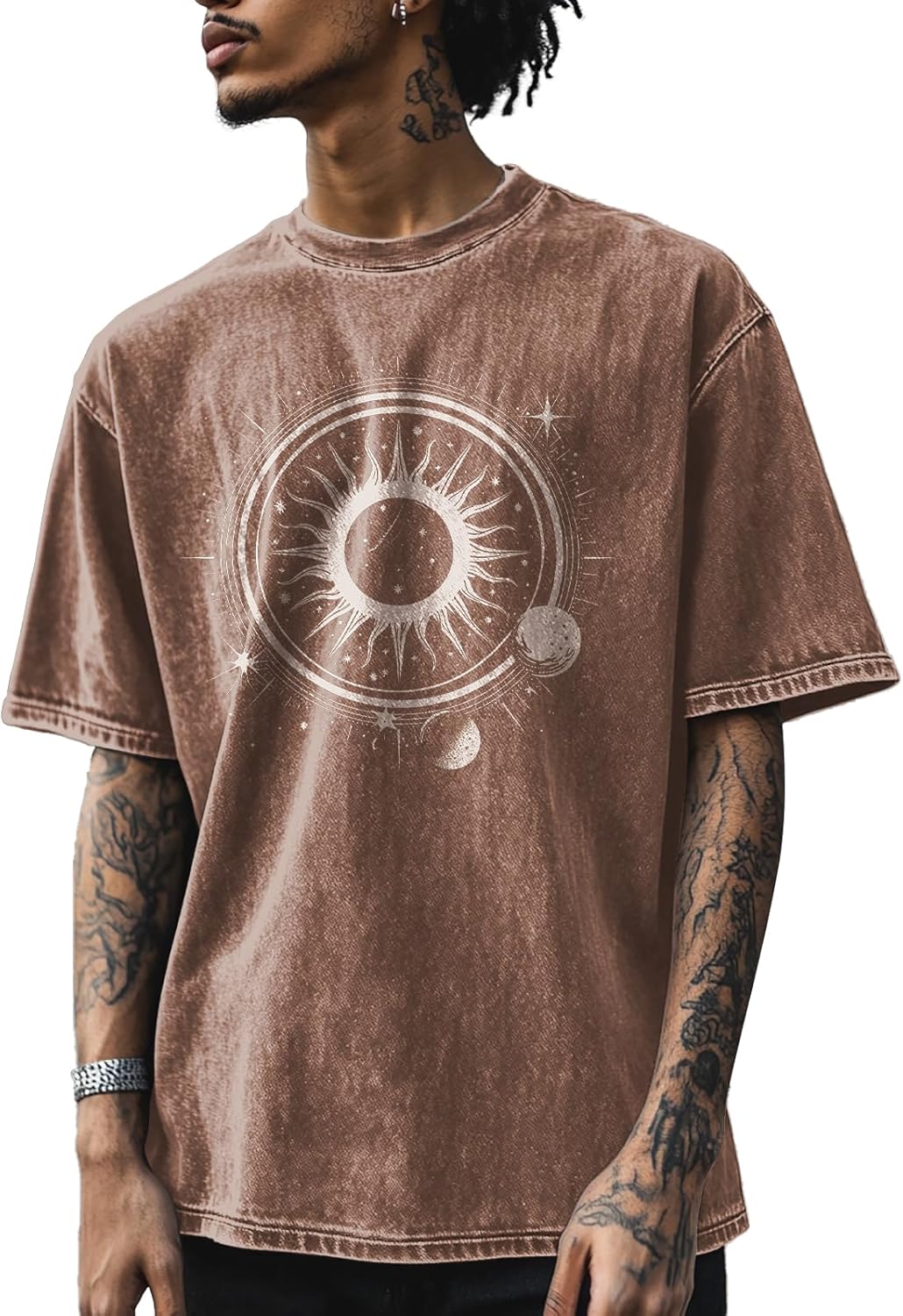 Vintage Graphic Printed T-Shirts for Men Casual Cotton Tees Comfy Streetwear Crewneck Short Sleeve Summer Tops