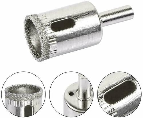 Miniatura 5 de Juego de brocas de vidrio recubierto de diamante, 10 piezas, abridor de agujero de mármol de cerámica de diamante HSS