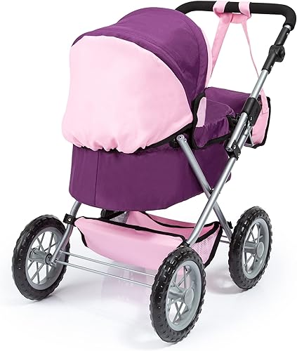 Miniatura 3 de Bayer Cochecito de moda - morado y rosa - Incluye bolsa de hombro, se adapta a muñecas de hasta 18 pulgadas, mango ajustable, juego de simulación