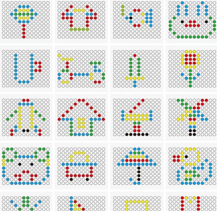 Image of Green Magnetic Drawing Board for Kids - Magnetic Mosaic Puzzle Board with Color Beads, Magnetic Pen & Pattern Cards - Educational STEM Learning Toy for Kids - (Pack of - 1)