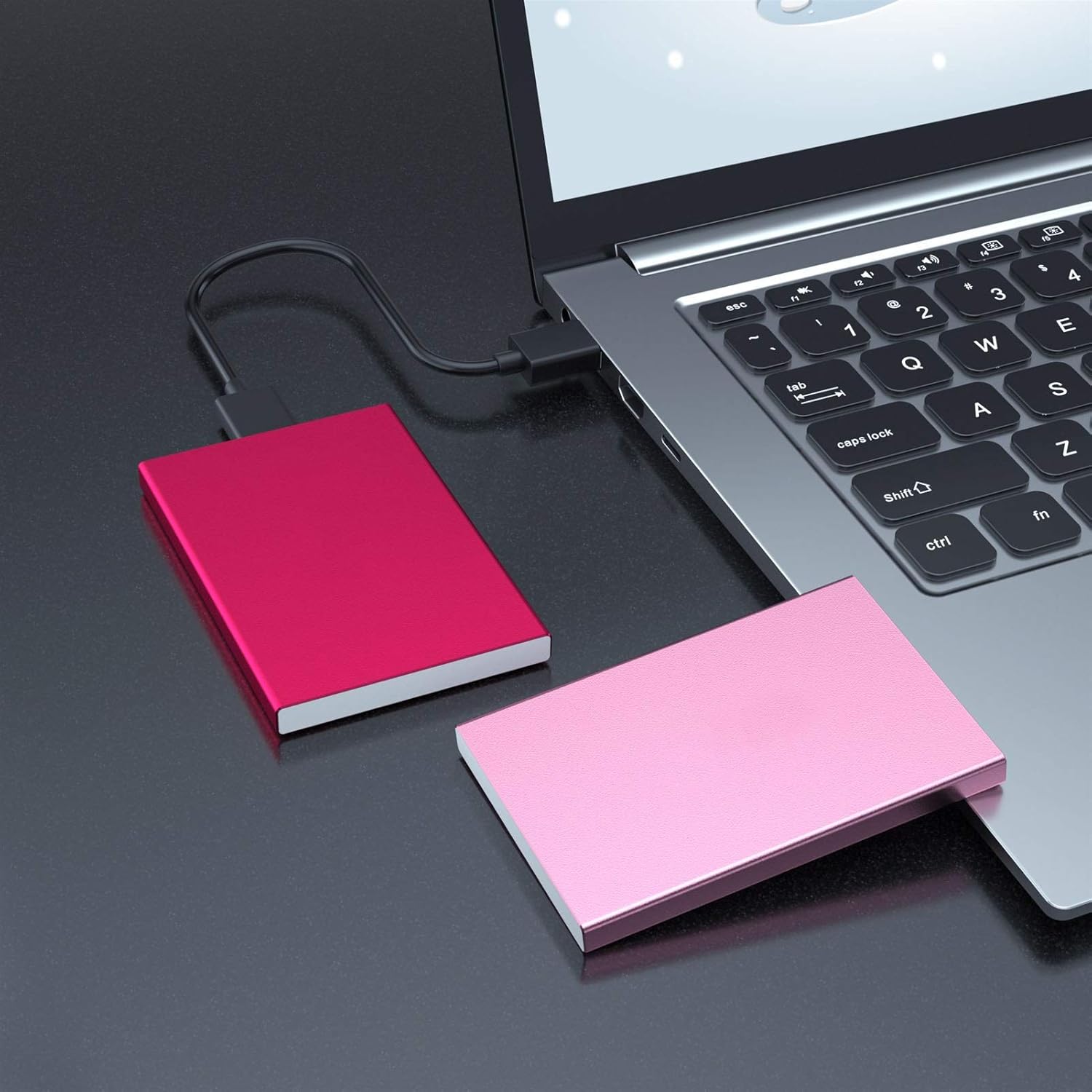 Metalhdd外付けハードドライブ750gb 500gb 3gb 2 5インチポータブルusb 3 0バックアップストレージ Pc デスクトップ ラップトップ Xbox One Ps4 Macbook スマートテレビに適しています 500gb Blue B09htqc4qb 155 9kp 外付ハードディスクドライブ 容量