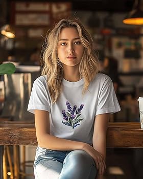 Amazon.com: Women's Graphic T-Shirts Lavender Purple Plant Amazon.com: Women's Graphic T-Shirts Lavender Purple Plant