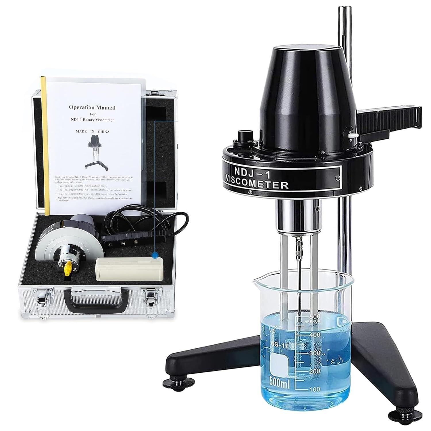 Rotational Viscometer, Rotational Viscosity Tester 1-100,000 MPa.S, Digital Viscometer, Liquid Viscometer