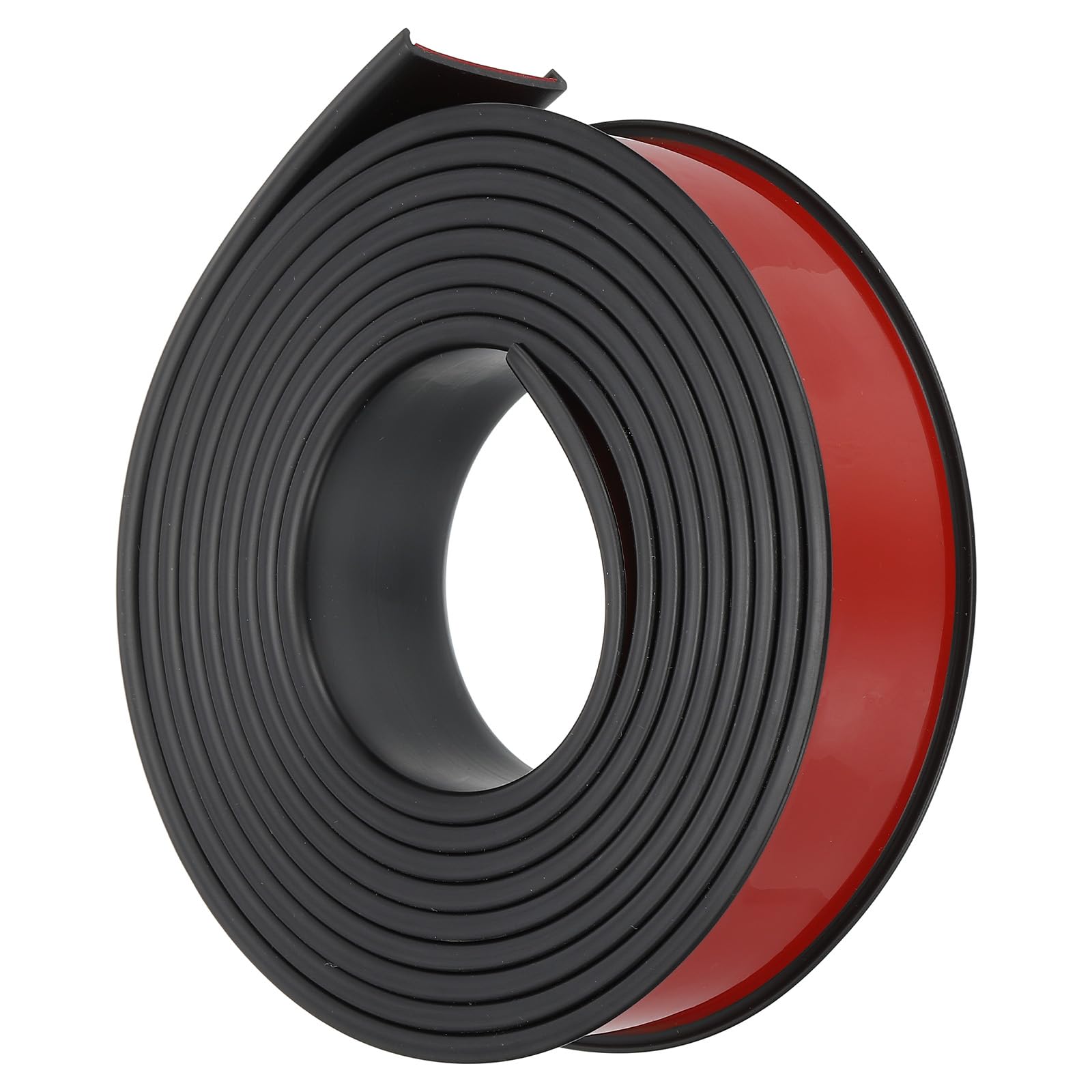 PATIKILTPE U-Shape Edge Banding, 1-1/4 Inch x 9.8ft Self Adhesive Flexible Veneer Edging Trim Furniture Edge Protector for Shelf Cabinet Table Repair Restoration, Black