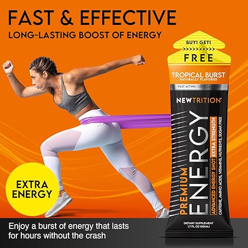 Vista 23 de Extra Strength Energy Shots, 1.7 fl oz – 250 mg de cafeína con vitamina B y aminoácidos, sin azúcar, sin calorías, bebida energética con vitaminas