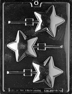 Grandmama's Goodies M126 Rounded Star Lollipop Sucker Chocolate Candy Soap Mold with Exclusive Molding Instructions … (1)