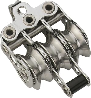 Micro XS Block für Draht 4 mm Kugellager - 3 Rollen, Bügel, Hundsfott