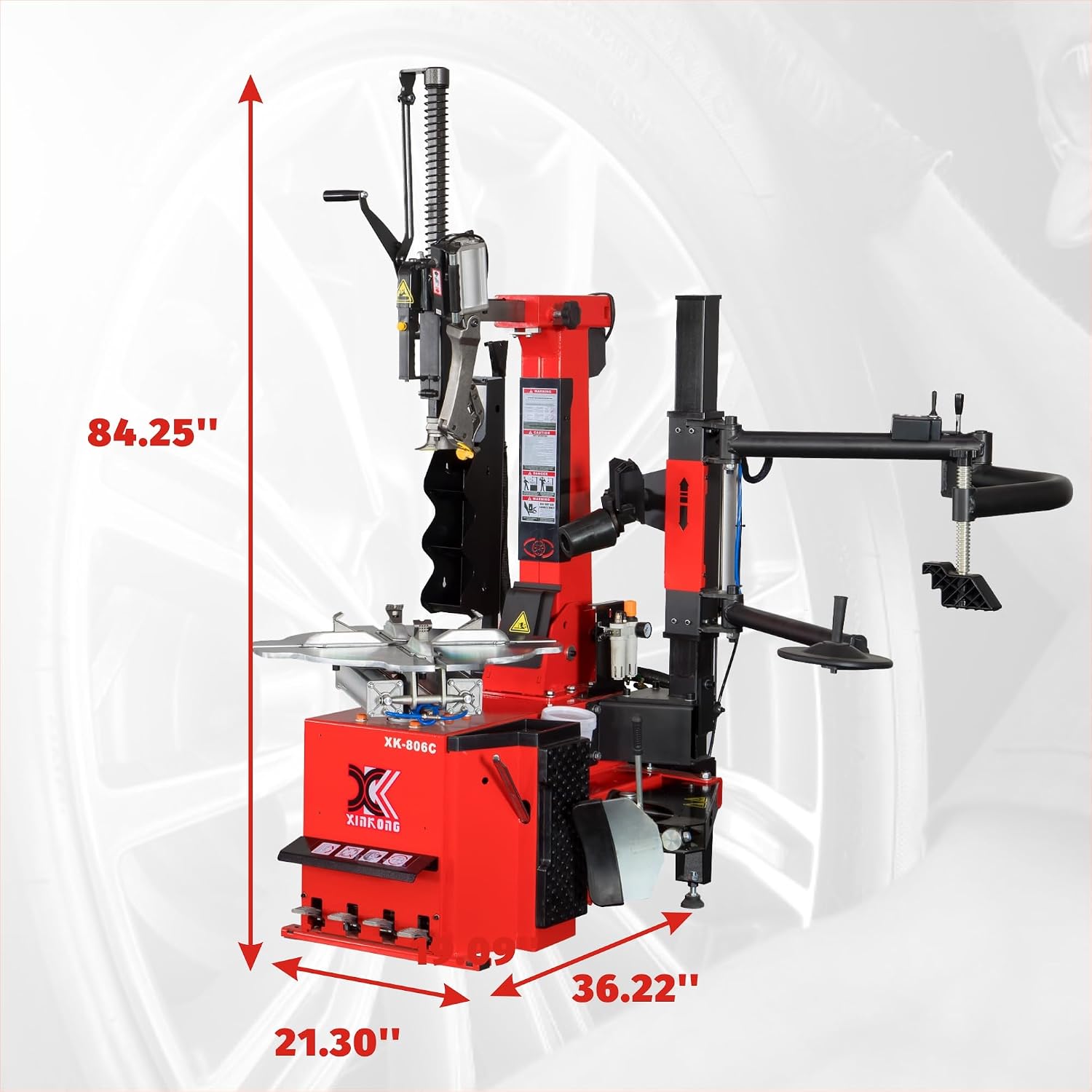 XK-2.0 Horsepower 806C Tire Changer Machine Rim Clamp 28 Inches