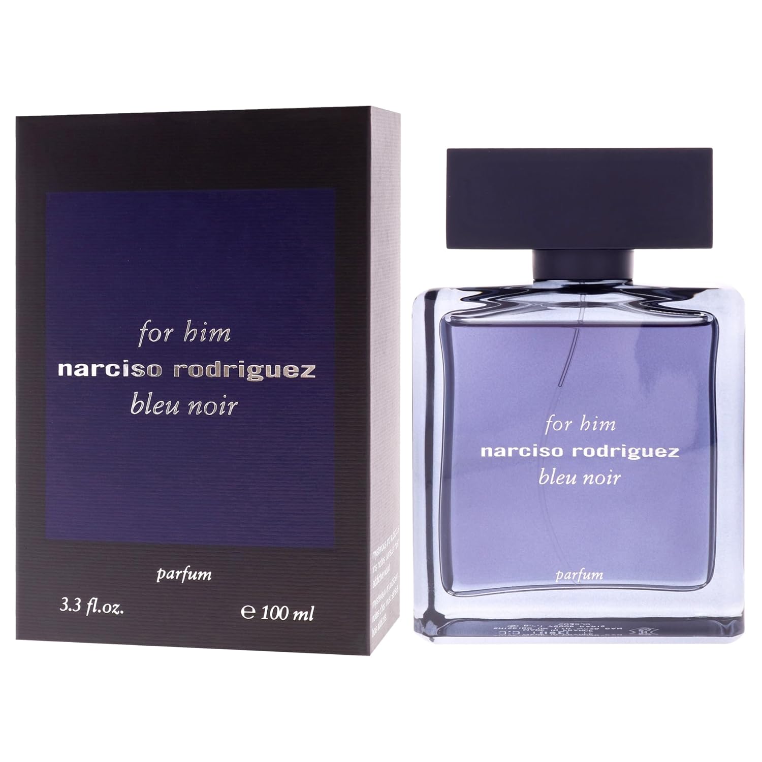 Narciso Rodriguez for Him Bleu Noir for Men Parfum Spray, 3.3 Fl Oz - Image 4