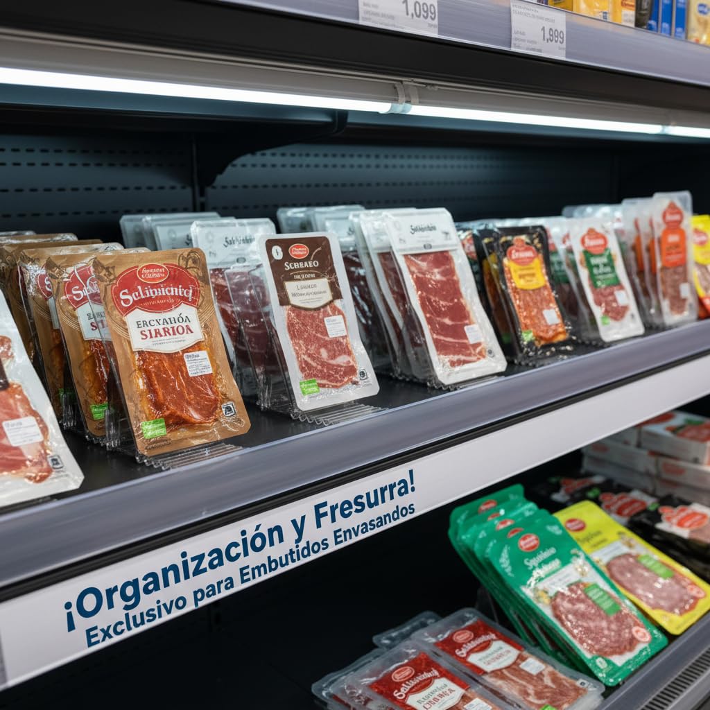 BALSAT | Soporte Escalonado de Policarbonato para Productos Envasados al Vacío | Expositor Transparente Profesional | Paquete de 12 soportes