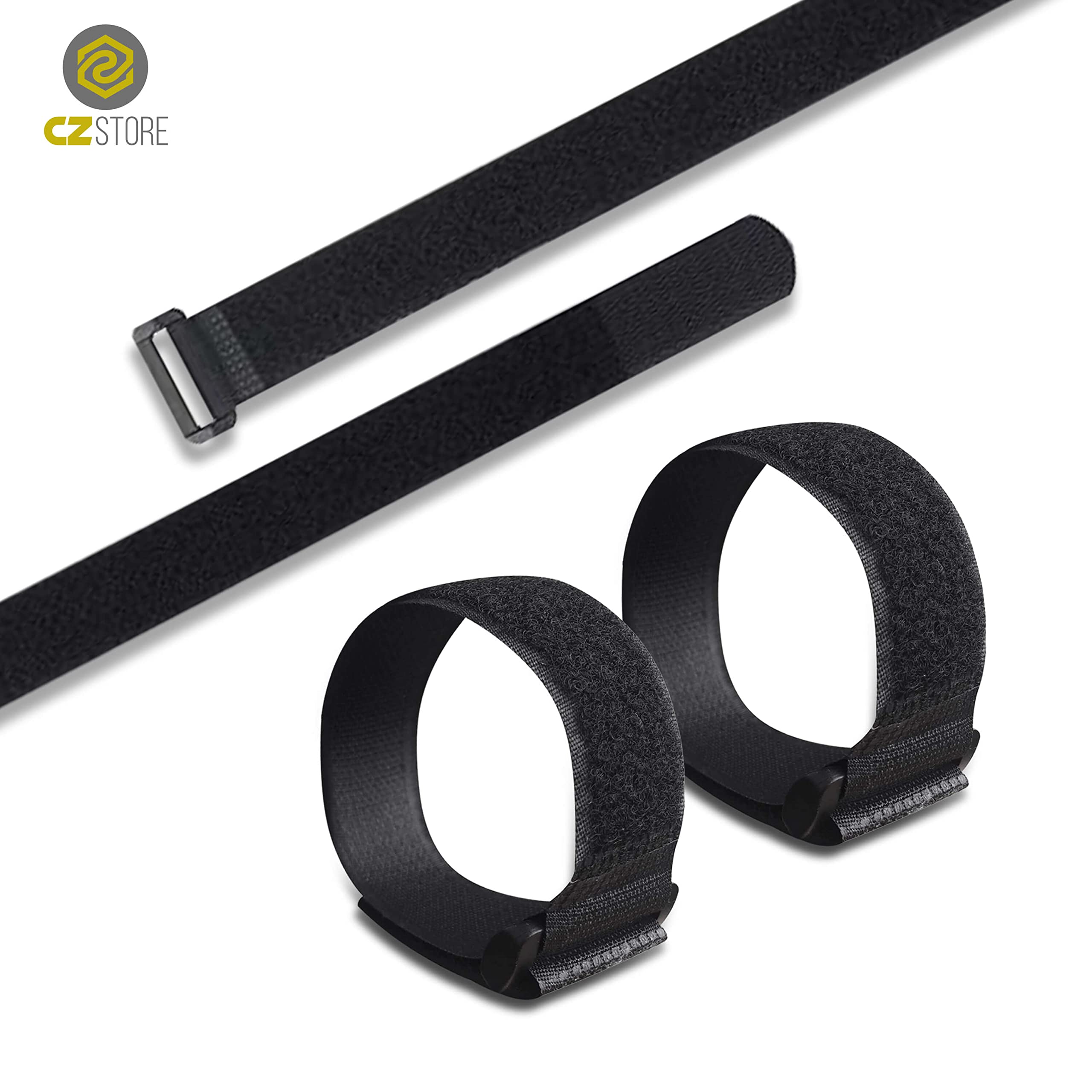 Bridas Ajustables para Cables - ✮GARANTÍA DE POR VIDA✮ - Paquete de 10 Correas de Nylon Resistentes con Hebilla de Plástico - Organizadores para Sujetar Cables de Ordenador, Herramientas