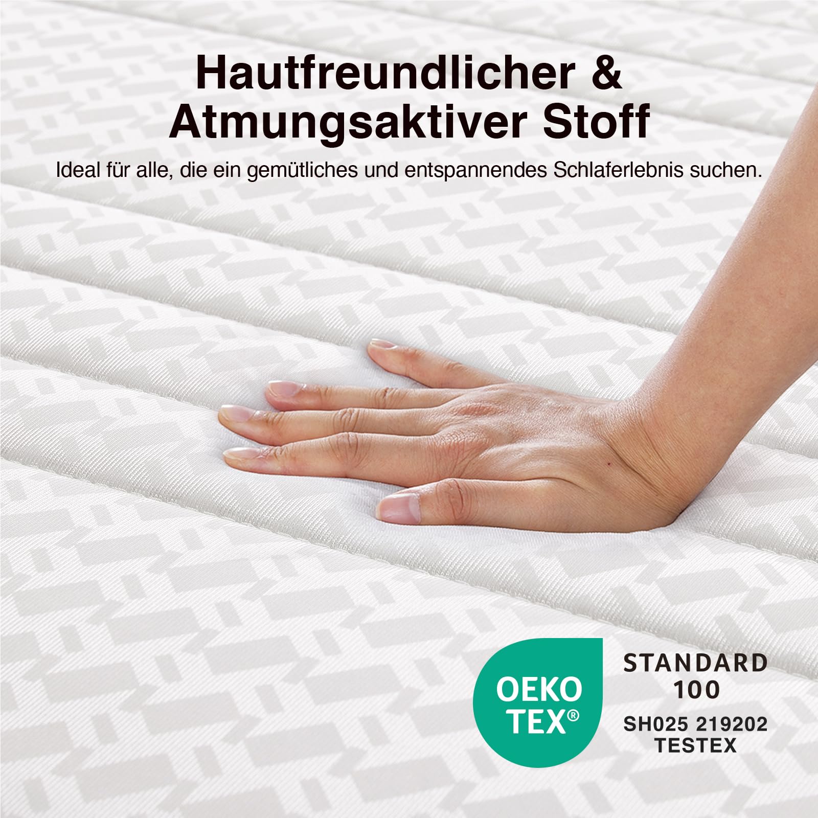 Novilla Matratze H3/H4 7-Zonen Kaltschaummatratze 140x200 | Verschiedene Größen & Höhen | Atmungsaktiver Bezug bei 60° Waschbar | Öko-Tex & CertiPUR-US Zertifiziert | Rollmatratze 18 cm