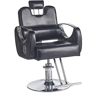 Barber Chair, Beauty Salon Chair Salon Style Vintage Barber Chair Hairdresser Chair Beauty Salon Chair Barber Chair for Salon Equipment Tattoo Chair, Salon Chair Styling Chair Multi-Function Hydraulic Salon Chair Max Weight 330lbs (Color : B)