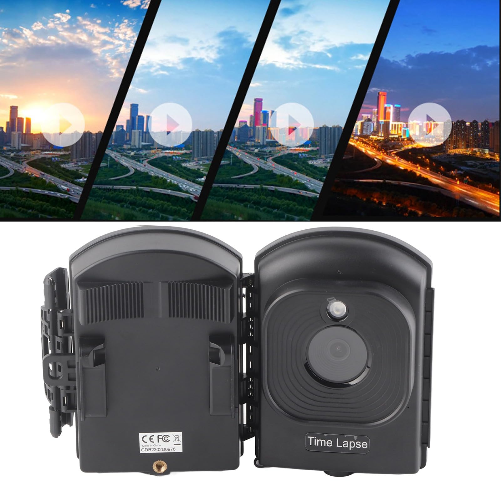 Outdoor Time Lapse Camera 1080P HD with 2.4in TFT Screen for