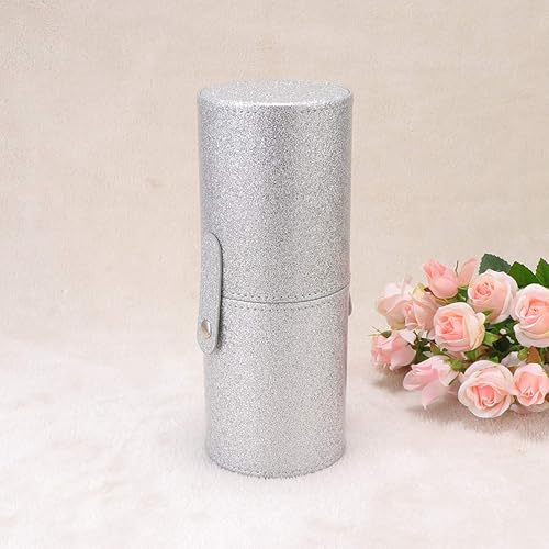 Miniatura 3 de Cabilock 2 piezas de soporte para brochas de maquillaje, caja de almacenamiento para brochas de cosméticos, organizador con tapa de poliuretano