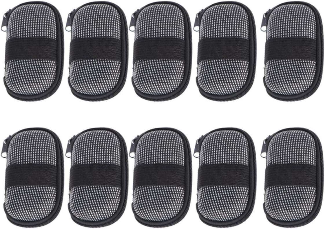 10pcs Folding Eyeglasses Case EVA Anti Pressure Portable for Adults