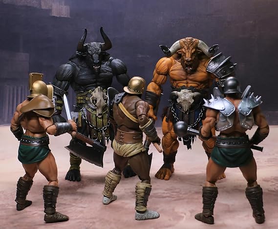 xesray Combatants Brothers of Slaughterhouse Thales 1/12 Scale Figure (Black)