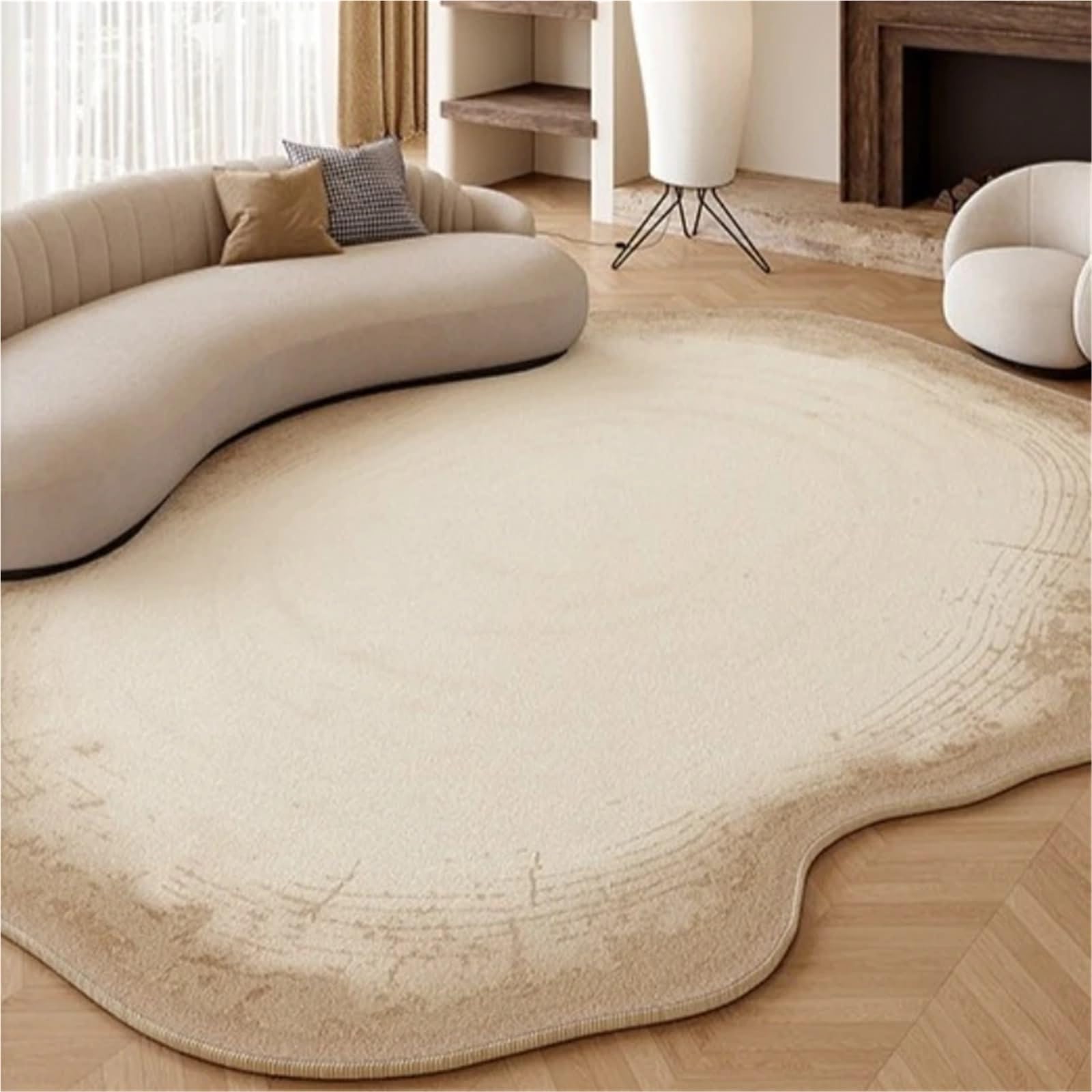 Tapis Forme Irrégulière Grand tapis de décoration salon forme irrégulière