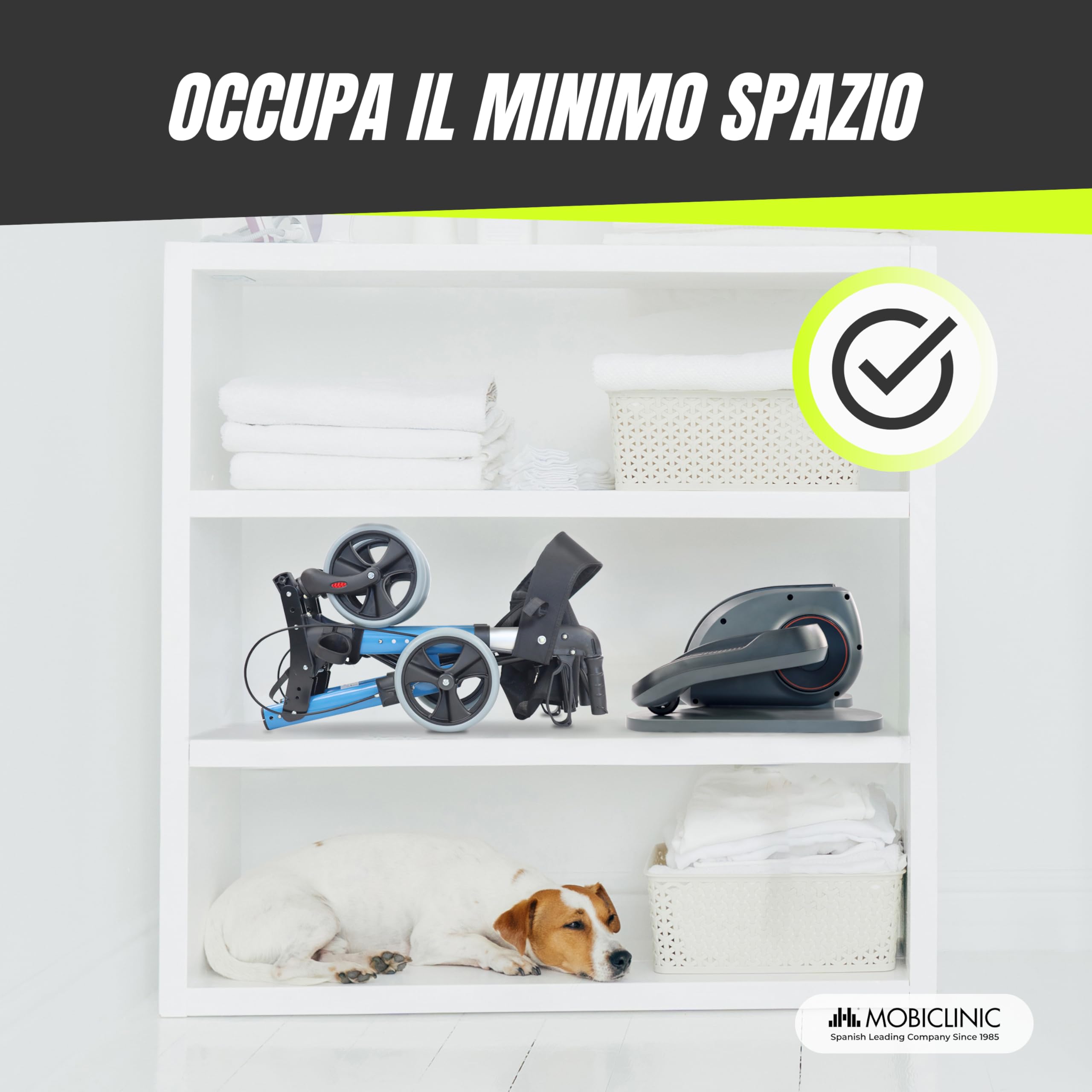 Mobiclinic® fitness, Mini cyclette, Veleta, Ellittica, 10 velocità, 3 programmi, Display lcd, Resistenza regolabile, Telecomando, Pedali elettrici, Silenzioso, Bike, Esercizio passivo