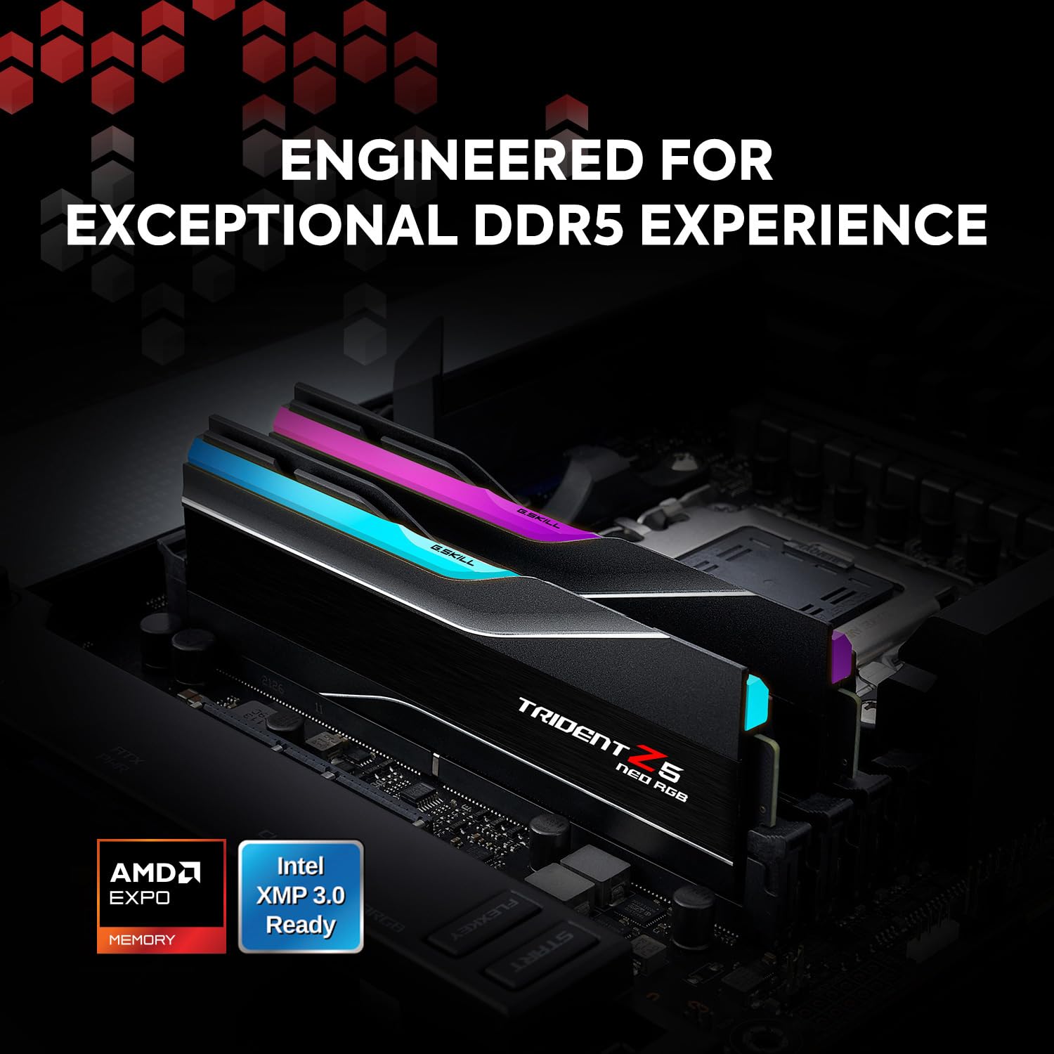G.SKILL Trident Z5 Neo RGB DDR5 16GB×2 G.SKILL Trident Z5 Neo RGB Series DDR5 RAM (AMD EXPO & Intel XMP