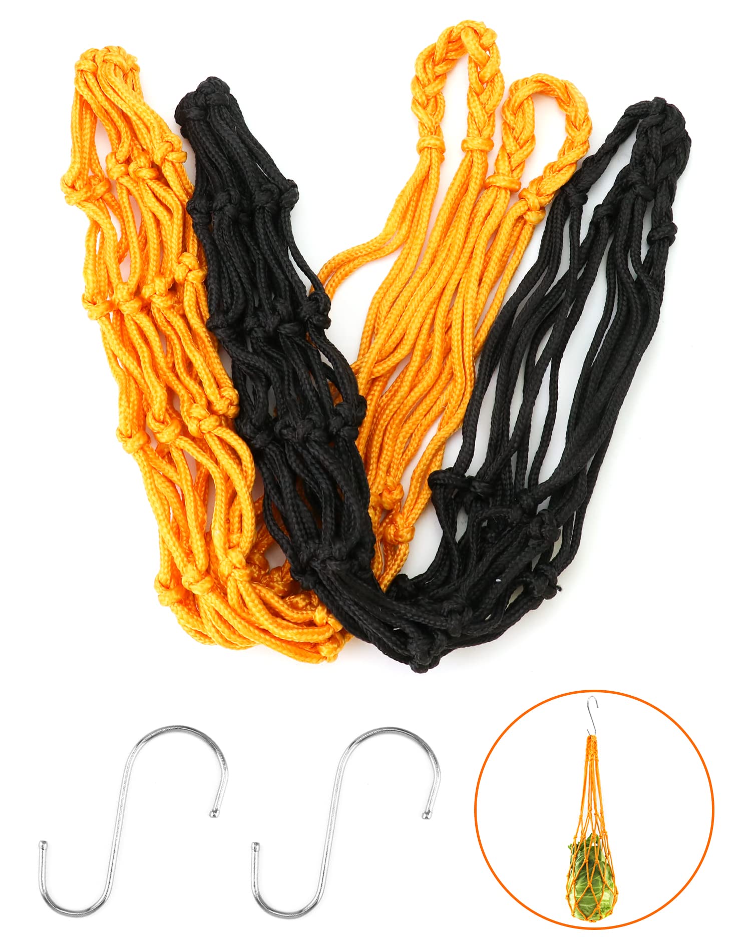 Mangiatoia Appesa Per Galline - Rete Per Verdure, Con Gancio E Forchetta, 2 Pezzi - Foto 5