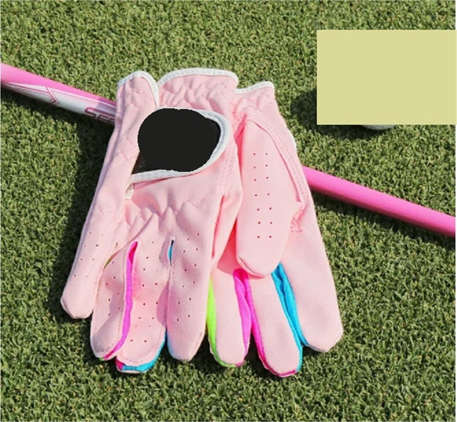 2 paia di guanti da golf in tessuto assorbente del sudore, antiscivolo, morbidi, traspiranti, for ragazzi e ragazze, sportivi per Adulta