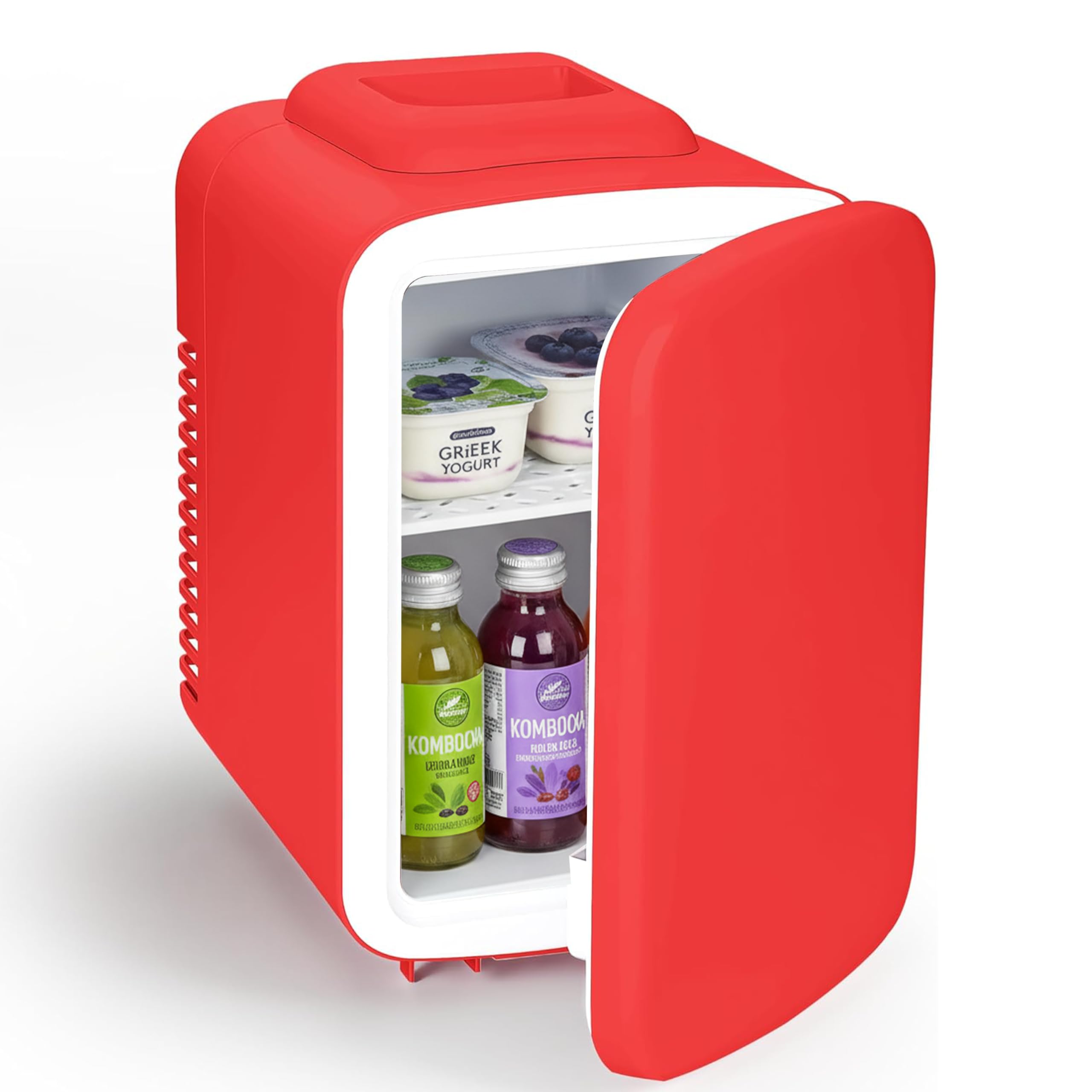 InfiniPower HKFRIGMINI4RED-R 0.1 cu ft Beverage Cooler Red