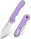 SWEETHEART Purple Pocket Knife for Women, 2.9