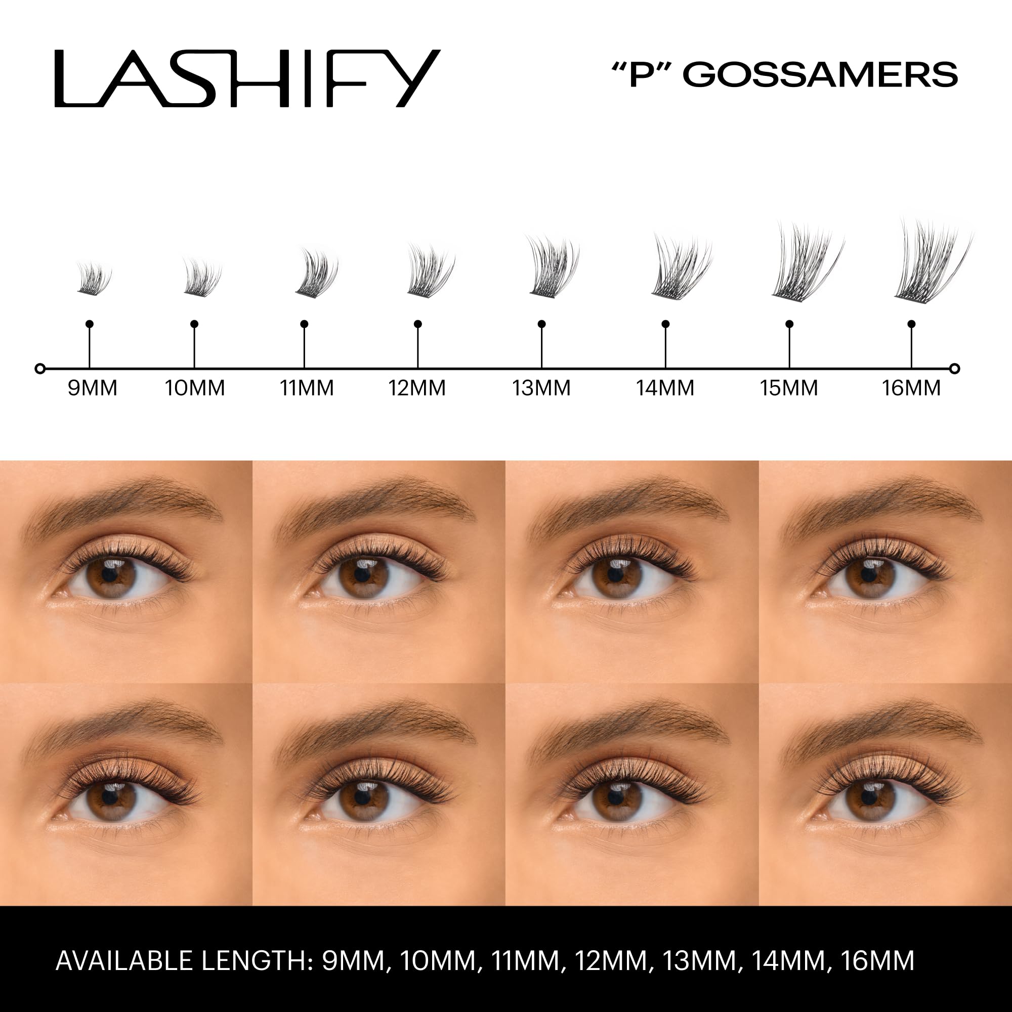 Lashify Plushy Gossamer Lashes, Premium Korean PBT Silk Volume Lashes