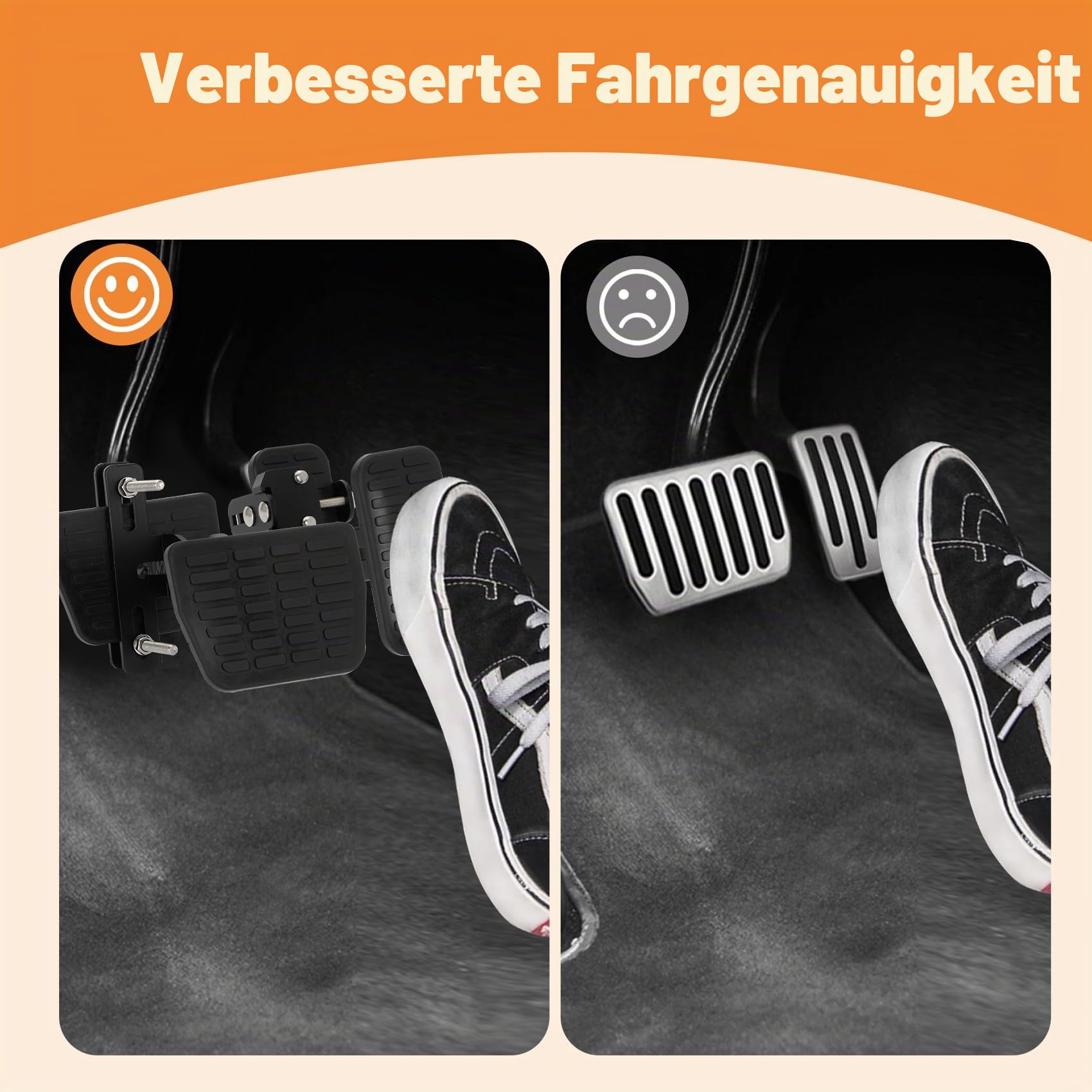 Pedalverlängerung, Pedalverlängerung für kurze Personen, Pedalverlängerungen für Autos, verbessert das Fahrerlebnis für Pedalverlängerung, einfacher zu installieren und kann an die meisten