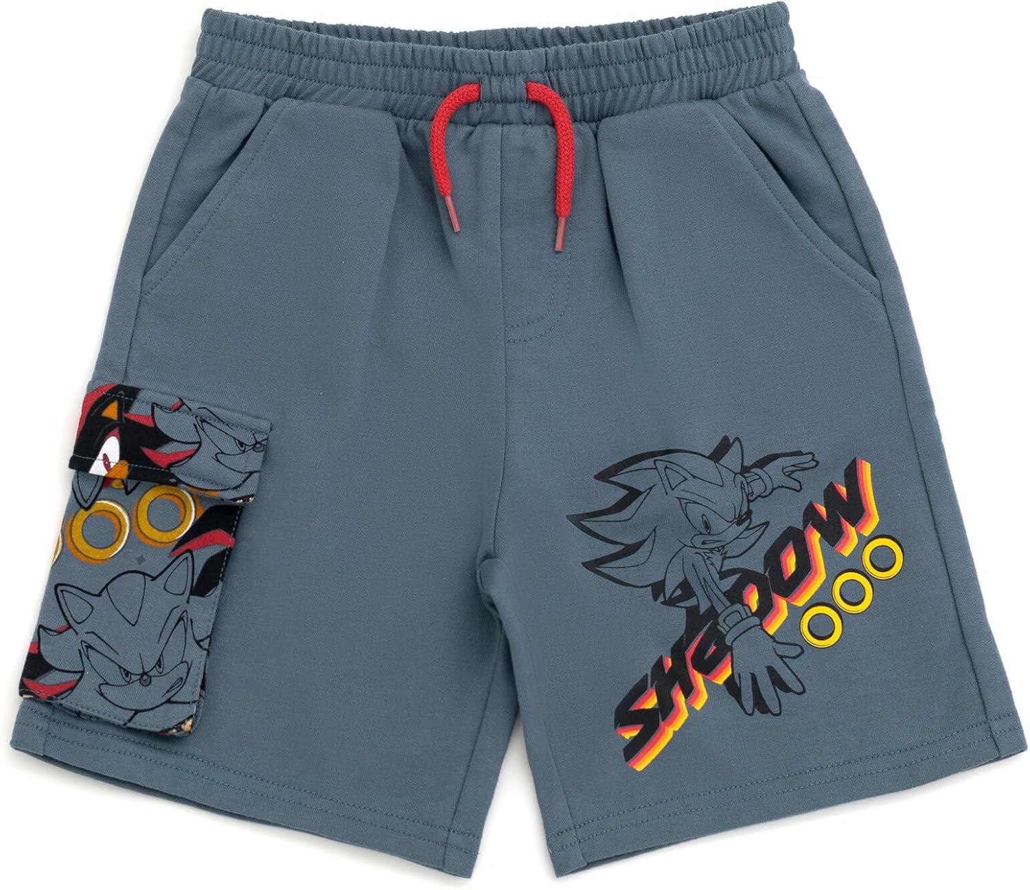 SEGA Sonic the Hedgehog French Terry Pullover Hoodie and Shorts Outfit Set Toddler to Big Kid Sizes (4T - 18-20) - Image 6