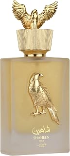 Lattafa Shaheen Silver for Unisex Eau de Parfum Spray, 3.4 Ounce
