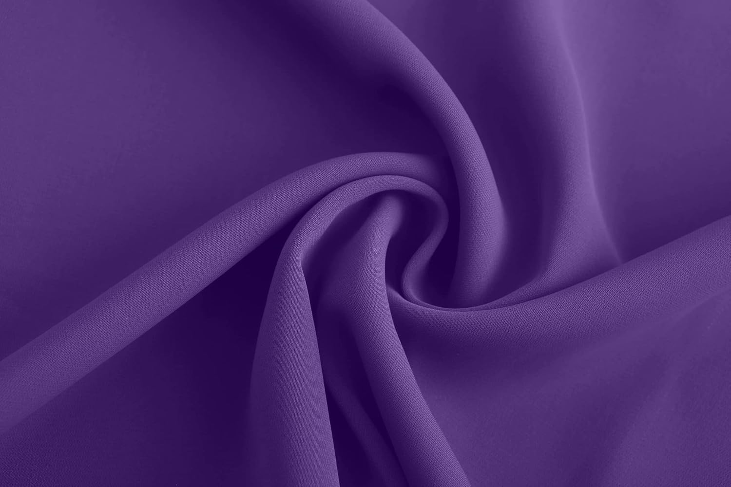 TASAMO Women's Casual Round Neck Basic Pleated Top Cap Sleeve Curved Keyhole Back Chiffon Blouse (Large, Deep Purple) - Image 5