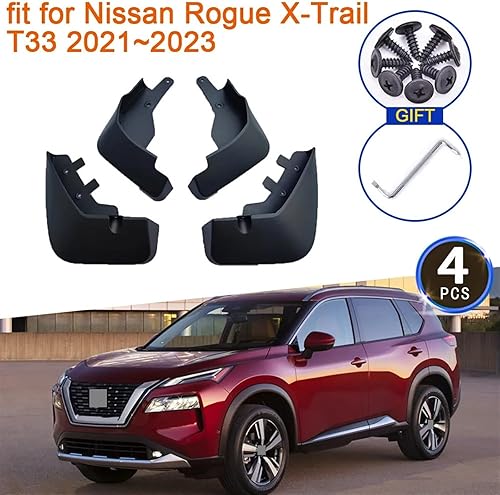 Miniatura 2 de Accesorios para guardabarros de coche 4X para Nissans Rogues XTrail T33 X-Trail X Trail 2021 ~ 2023 2022 Guardabarros guardabarros delantero trasero