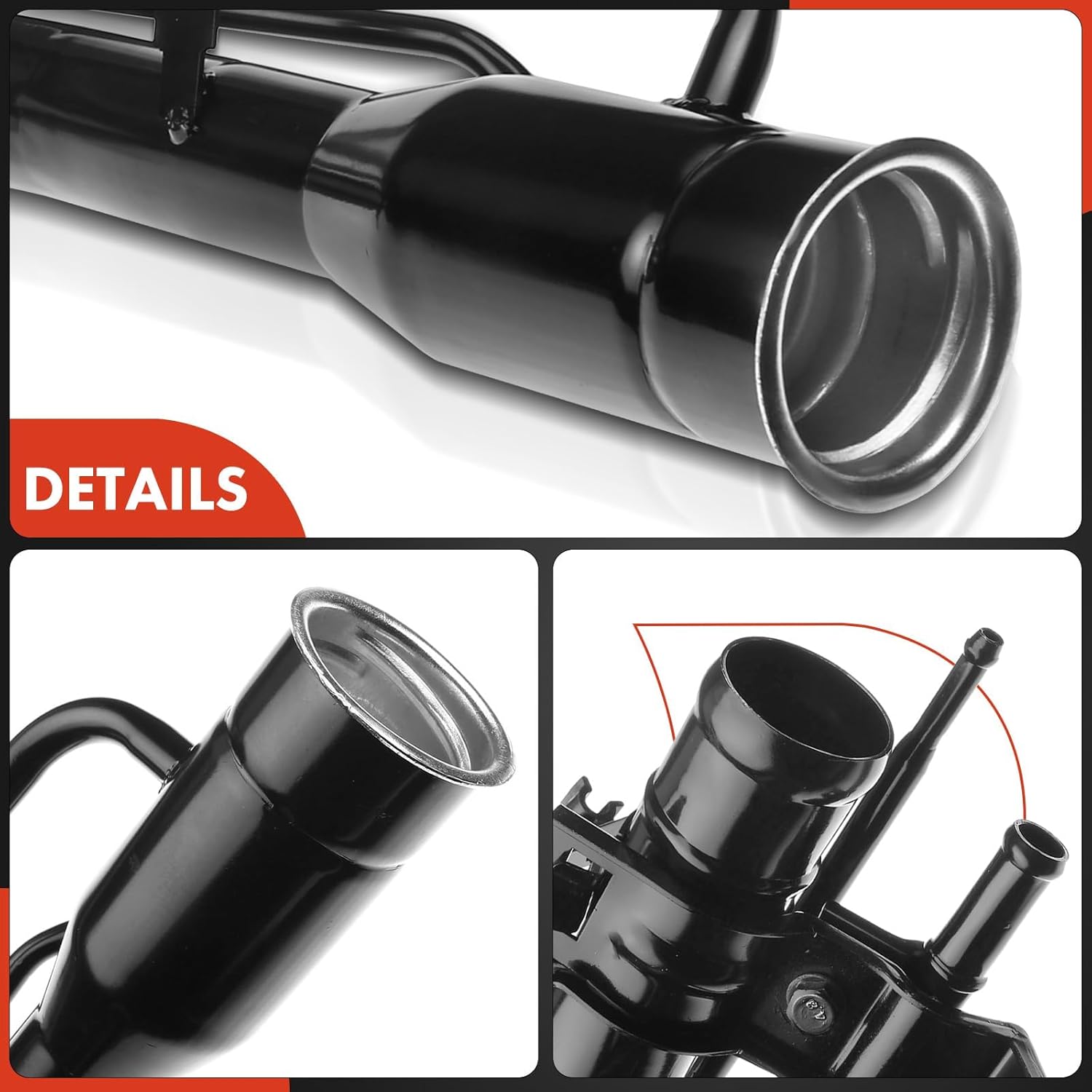 A-Premium Fuel Tank Filler Neck Pipe Hose Compatible with Acura Integra 2000-2001 & Honda Civic 1999-2000, 1.6L 1.8L, Replace# 17660S04A03, 17660-S04-A03