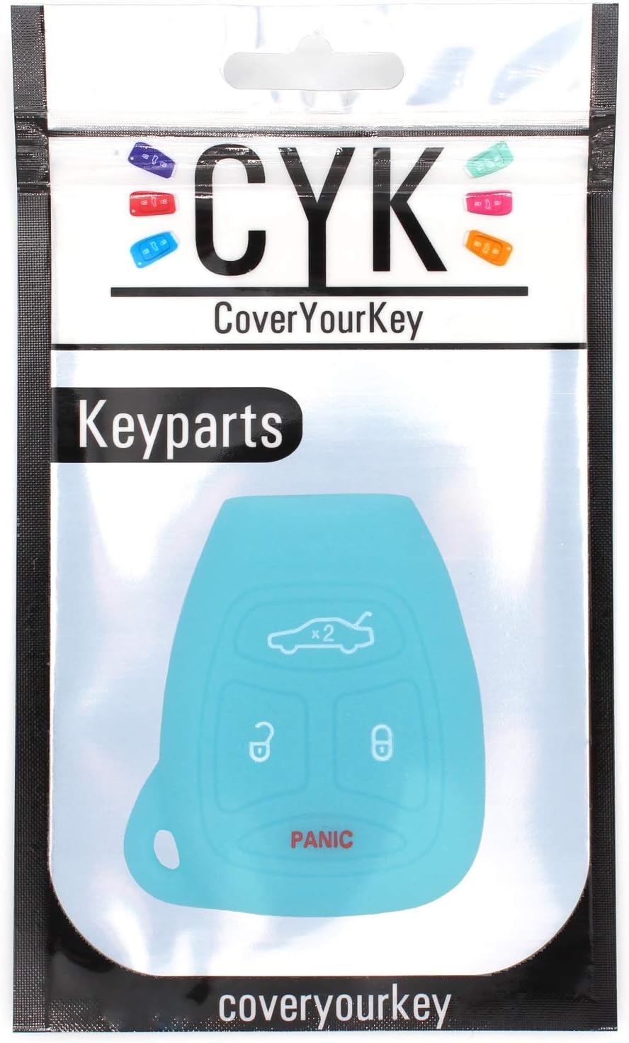 Silicone keycover JB for 4 Button Keys Keycover Etui Flip Key protective cover Remote Entry Fob Case (night glow)