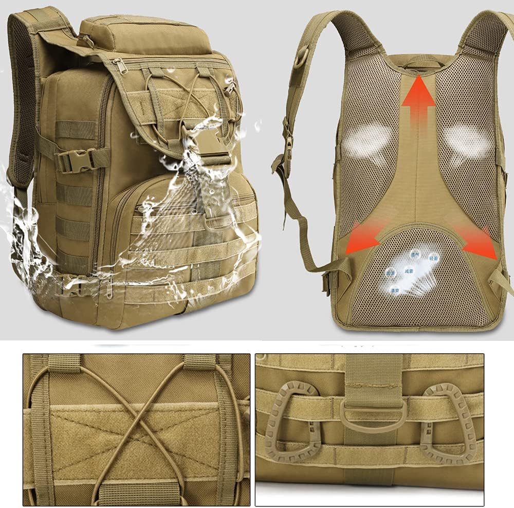 35L Molle Tactical Backpacks Assault Pack Bug Out Bag Hiking Treeking Daily Rucksack