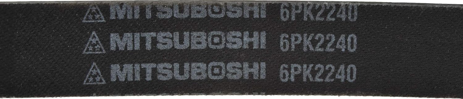 MITSUBOSHI 6PK2240 Accessory Drive Belt - Compatible with Select Ford Fusion, Ranger; Jeep Liberty, Wrangler; Lexus GX470, LX470; Mazda Miata; Toyota 4Runner, Land Cruiser, Sequoia, Tundra + More
