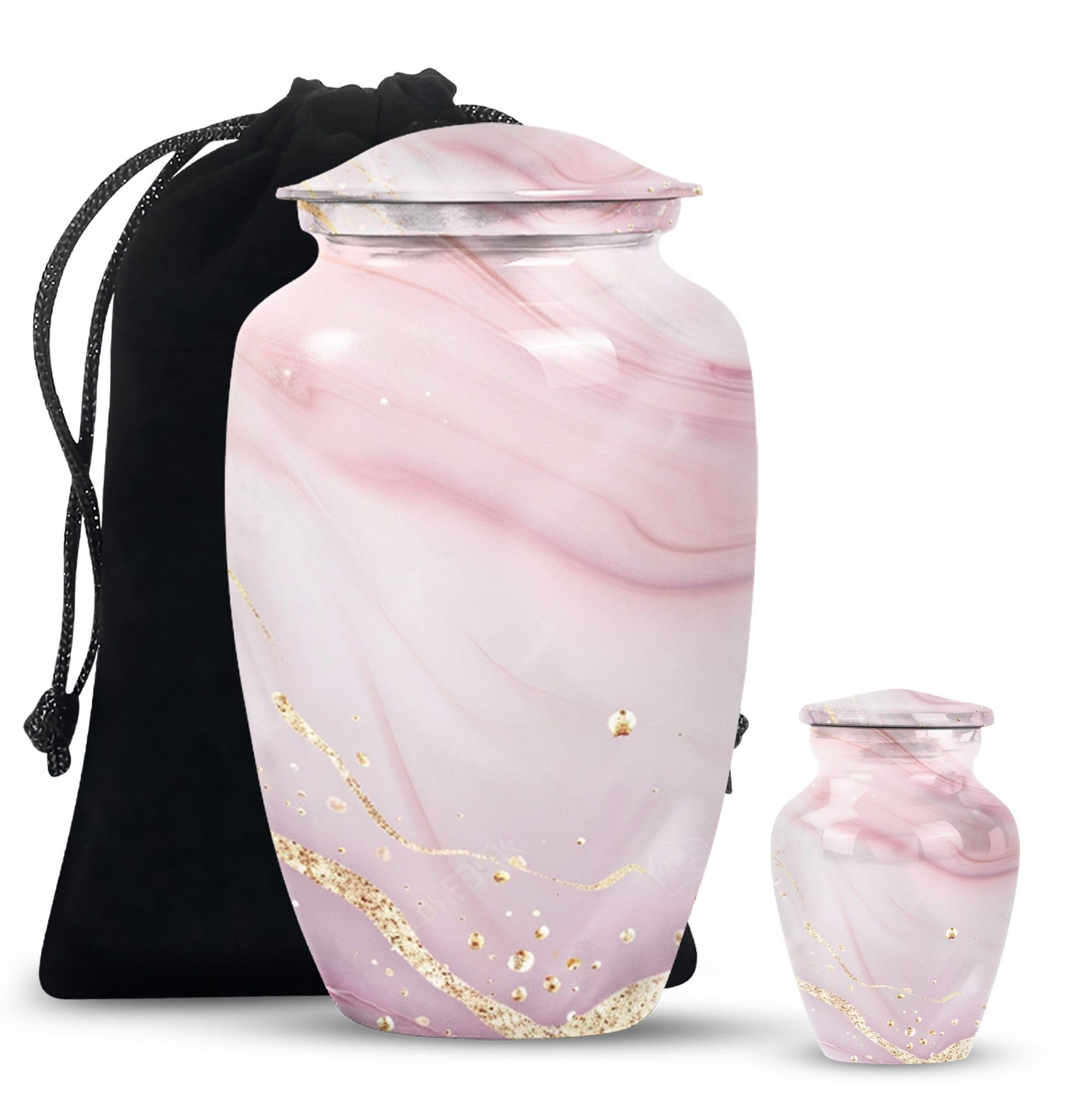Abstract Swirl Design Urn, Urn for Ashes for Women, Urn for Ashes Adult Male, Cremation Urns for Human Ashes, Funeral Urns for Ashes, Memorial Urns for Human Ashes, Metal Urn, Decorative Urns
