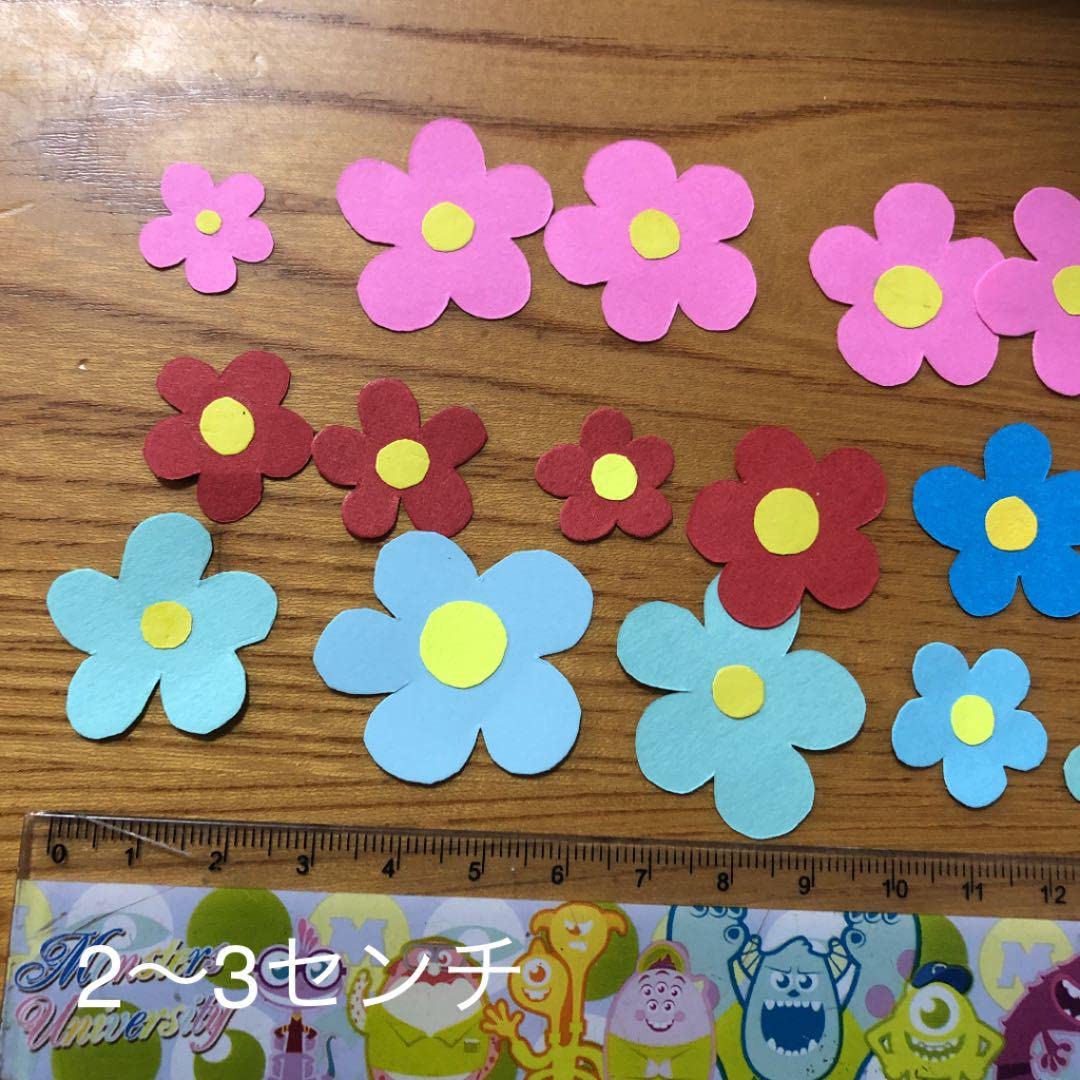 Amazon.co.jp: 保育 壁面飾り 花束 リース 画用紙 アルバム用ミニ