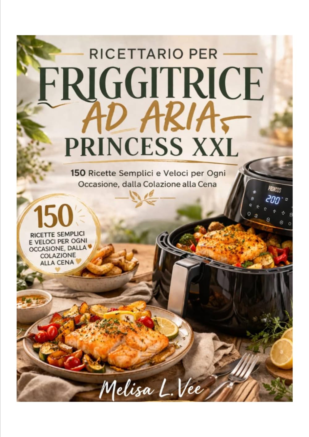 RICETTARIO PER FRIGGITRICE AD ARIA PRINCESS XXL: 150 Ricette Semplici e Veloci per Ogni Occasione, dalla Colazione alla Cena