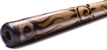 Bamboo Didgeridoo 120cm Blank/Burned Look for Beginners. Didgeridoo with Low Tone