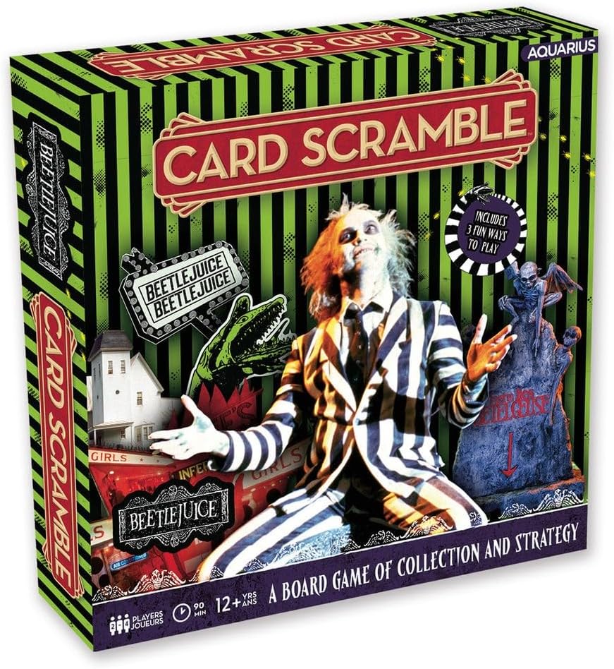 AQUARIUS Beetlejuice Card Scramble, Multicolor