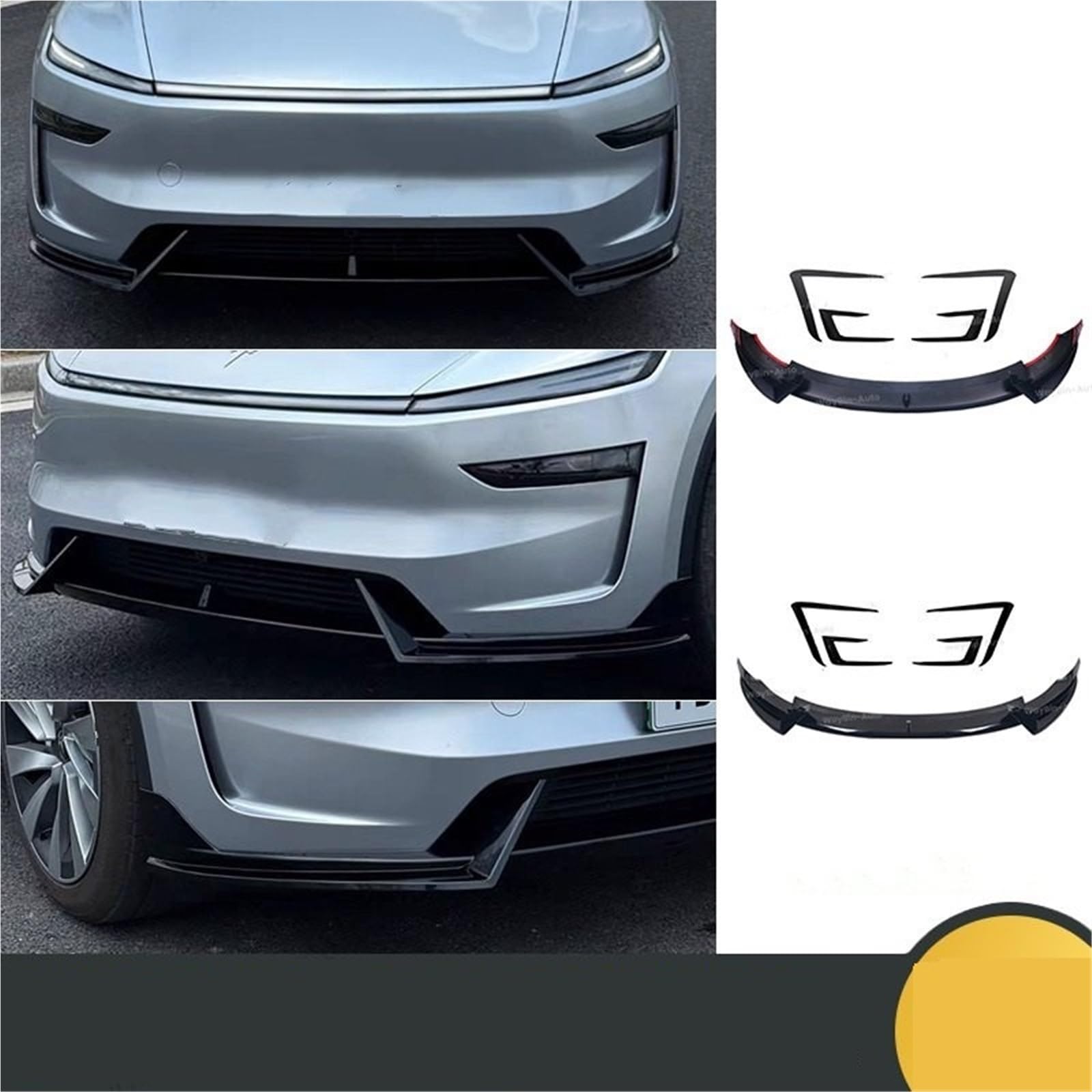 Spojlery tylne Do Tesla Model Y Juniper 2025-2026 Spojler samochodowy | Ostrze Wiatru Spojler Powietrzny Zestawy Karoserii Akcesoria Przedni Spojler Zderzaka