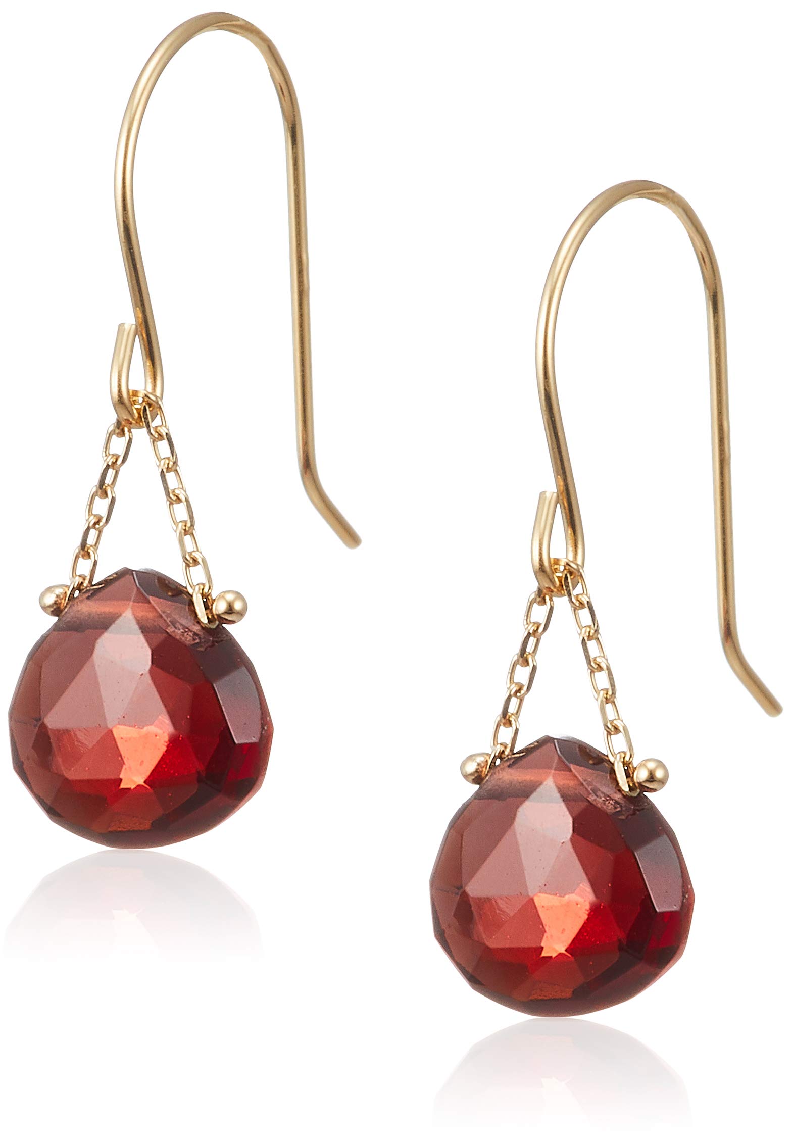 anq. K18・0.1ct ダイヤ ティアドロップ ダイヤモンド ピアス
