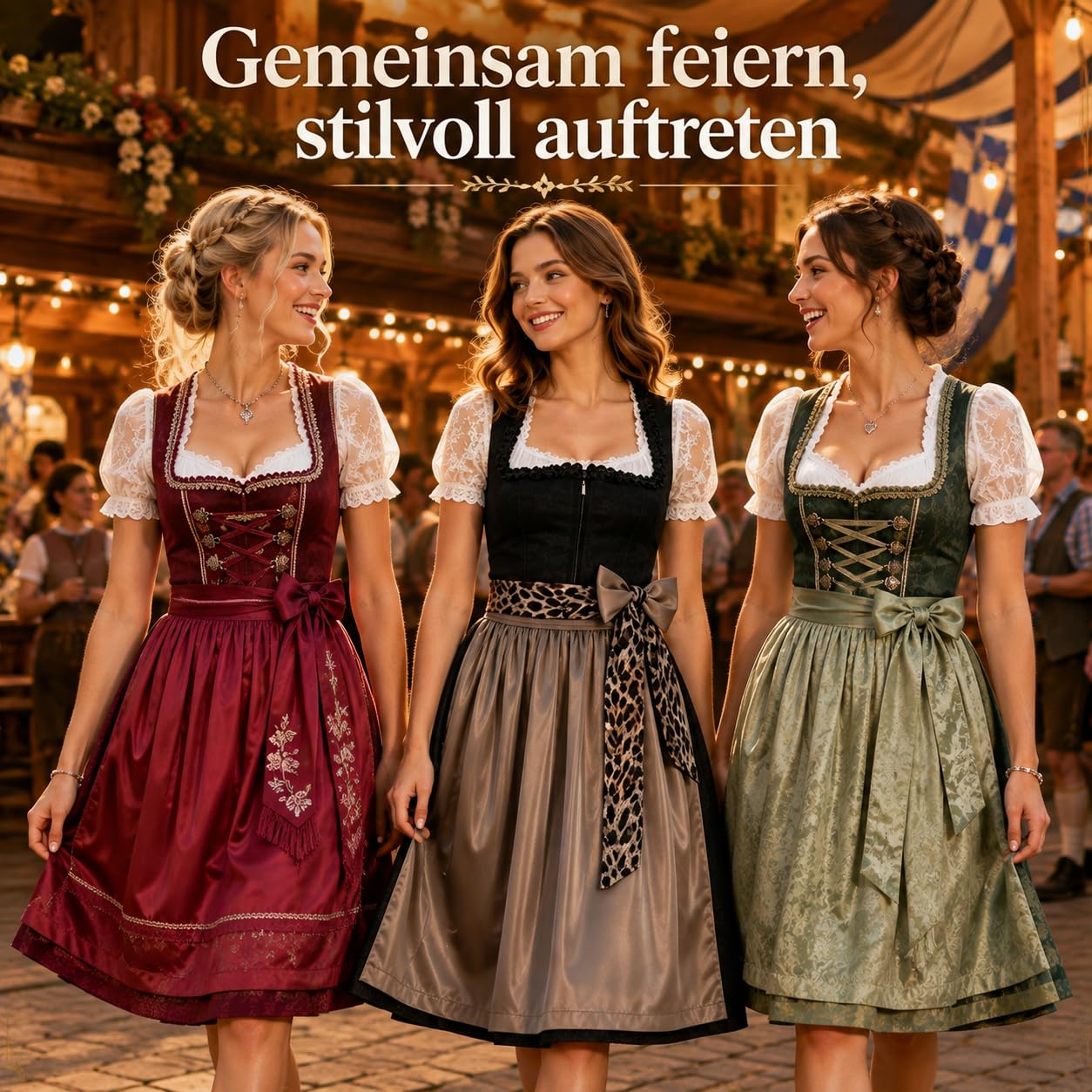 Generisch Dirndl Grosse Grössen Oktoberfest Damen Outfit Dindl Midi Für Schürze 'Dirndl Dirndlkleid Lang Dirnd Samtdirndl Beige Trachtenkleid Drindl Langes Mit Bluse Und Samt