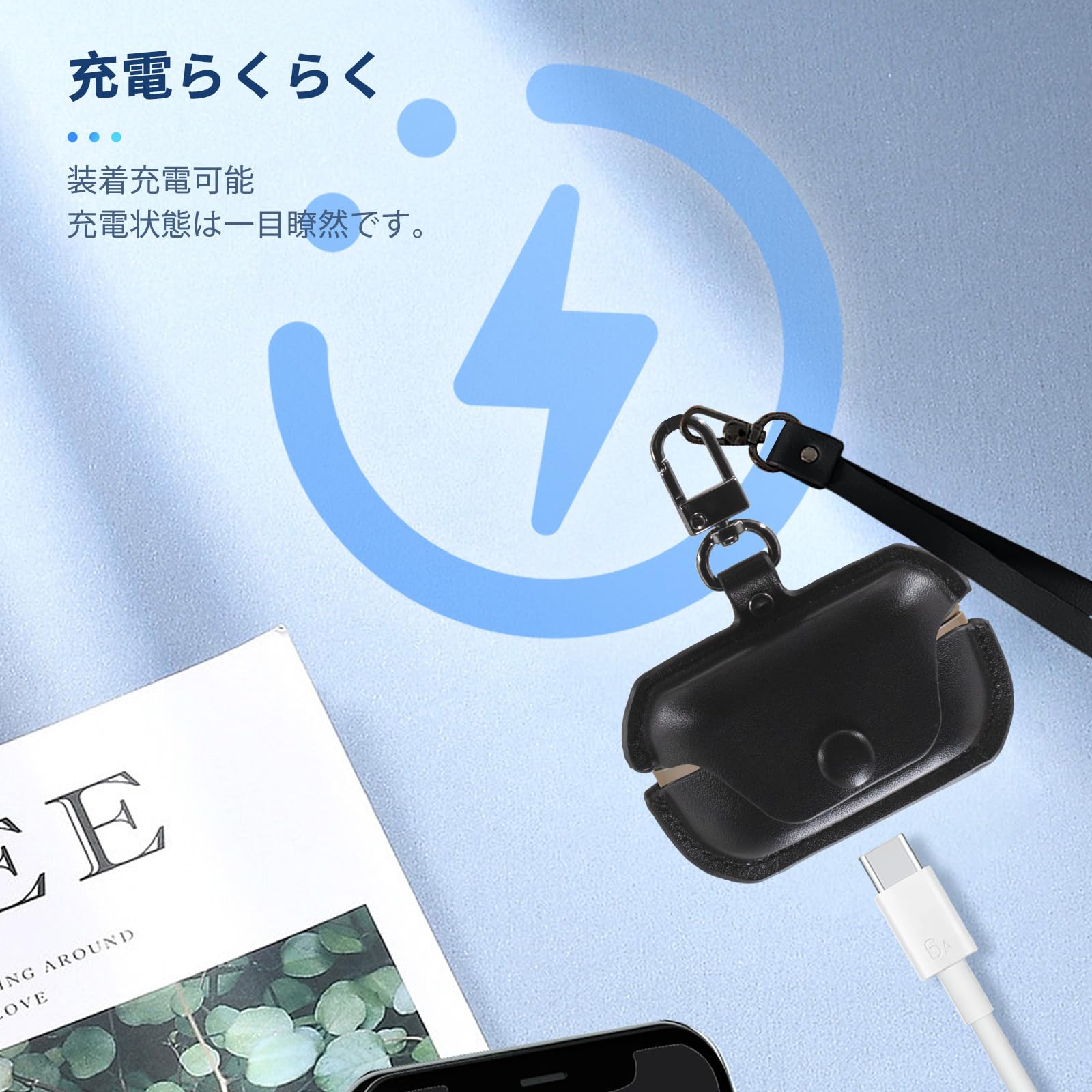 【おまけ付き】Technics EAH-AZ100-K 充電ケース Amazon | Technics EAH-AZ100 用 ケース カバー【YANMONGI