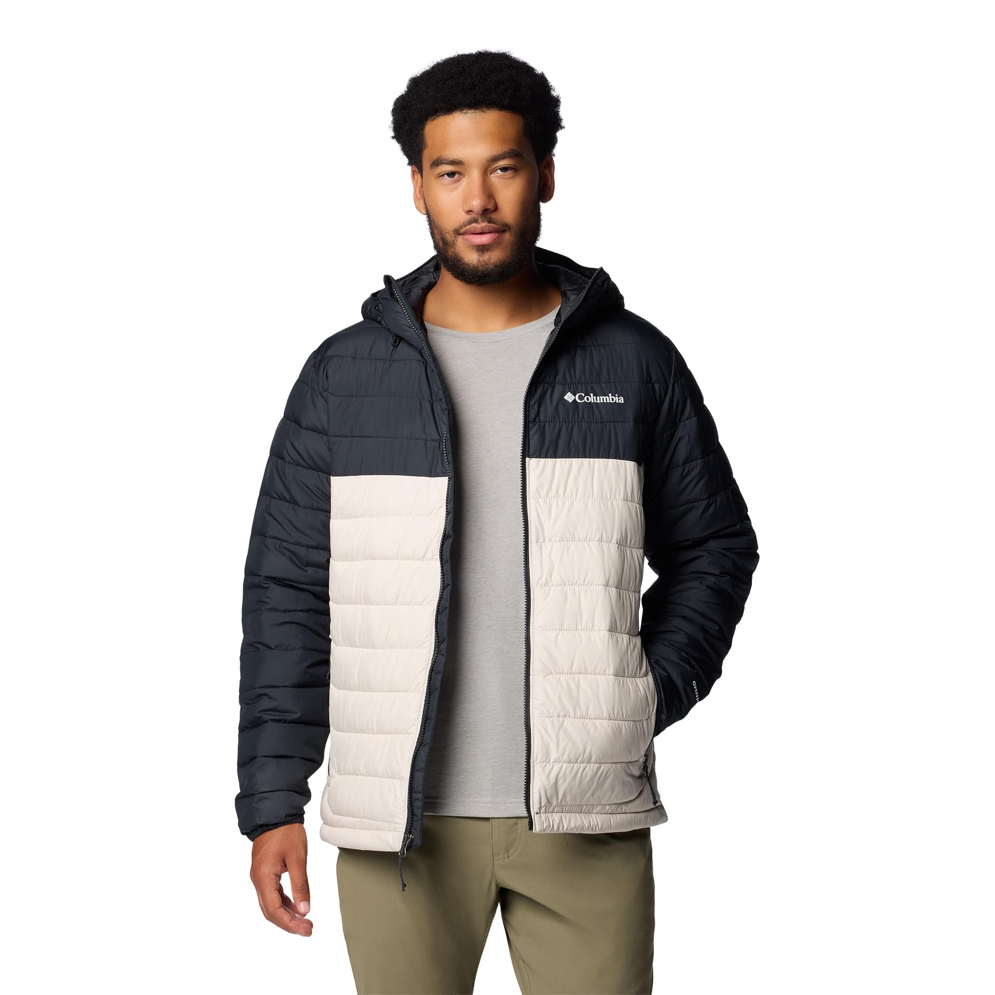 Columbia Powder Lite II Hooded Jacket, Pronto per l'avventura, Termoriflettente, Struttura leggera, Elementi personalizzabili - da uomo